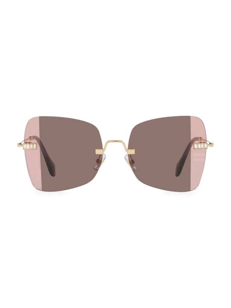 Shop Miu Miu 59MM Square Sunglasses 